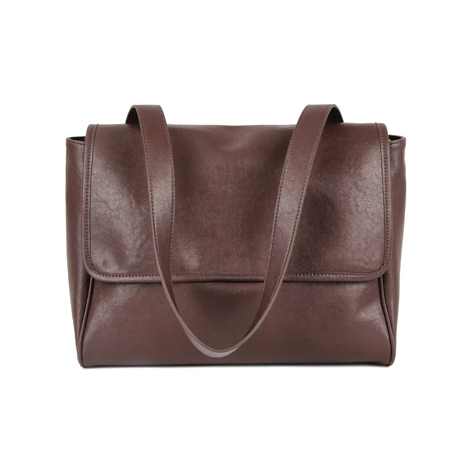 YOCAMU Растительное дубление Коровья кожа Сумка на плечо Женская Кофе Черный