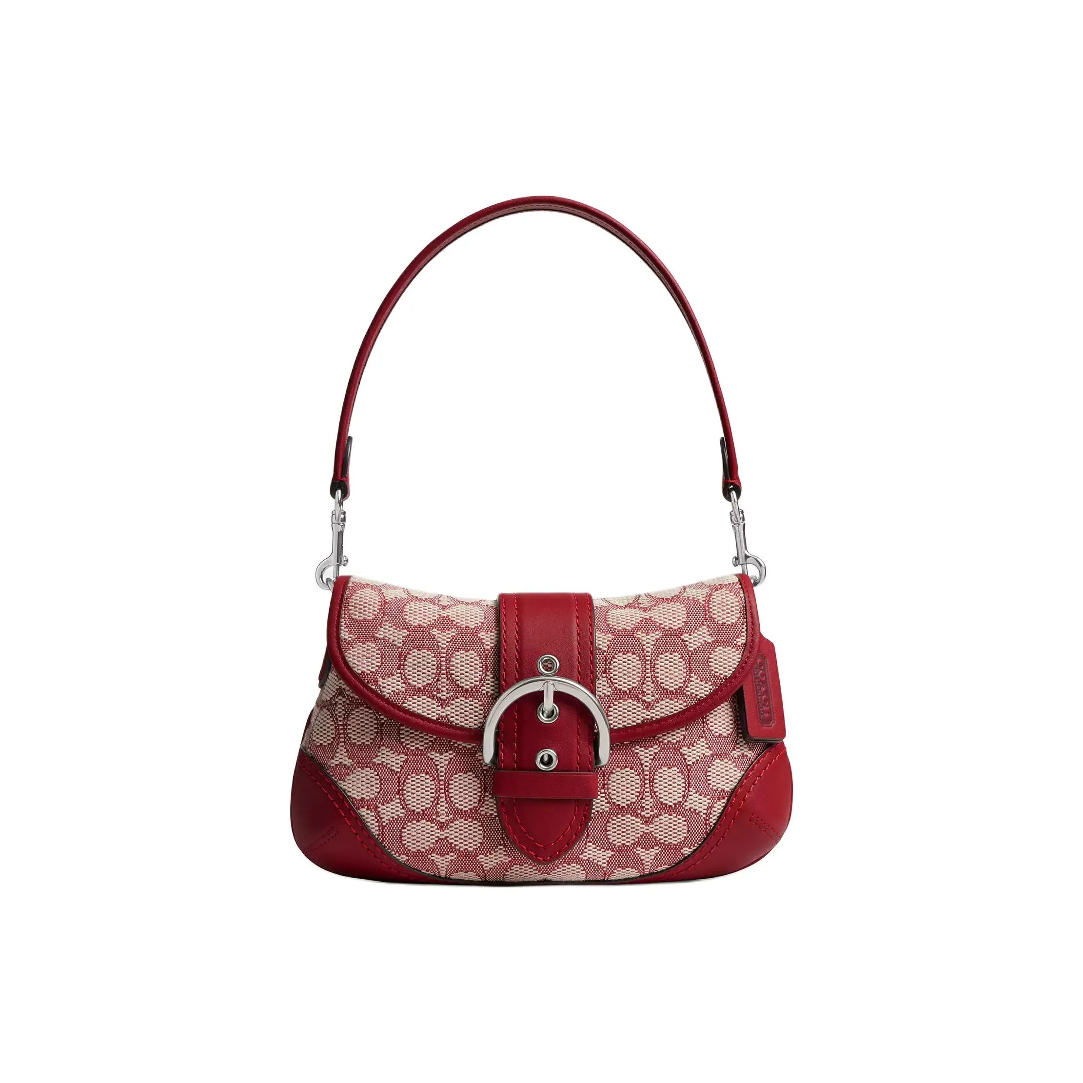 COACH SOHO совместный бренд Кожа Одно плечо Сумка Средний Женский Красный