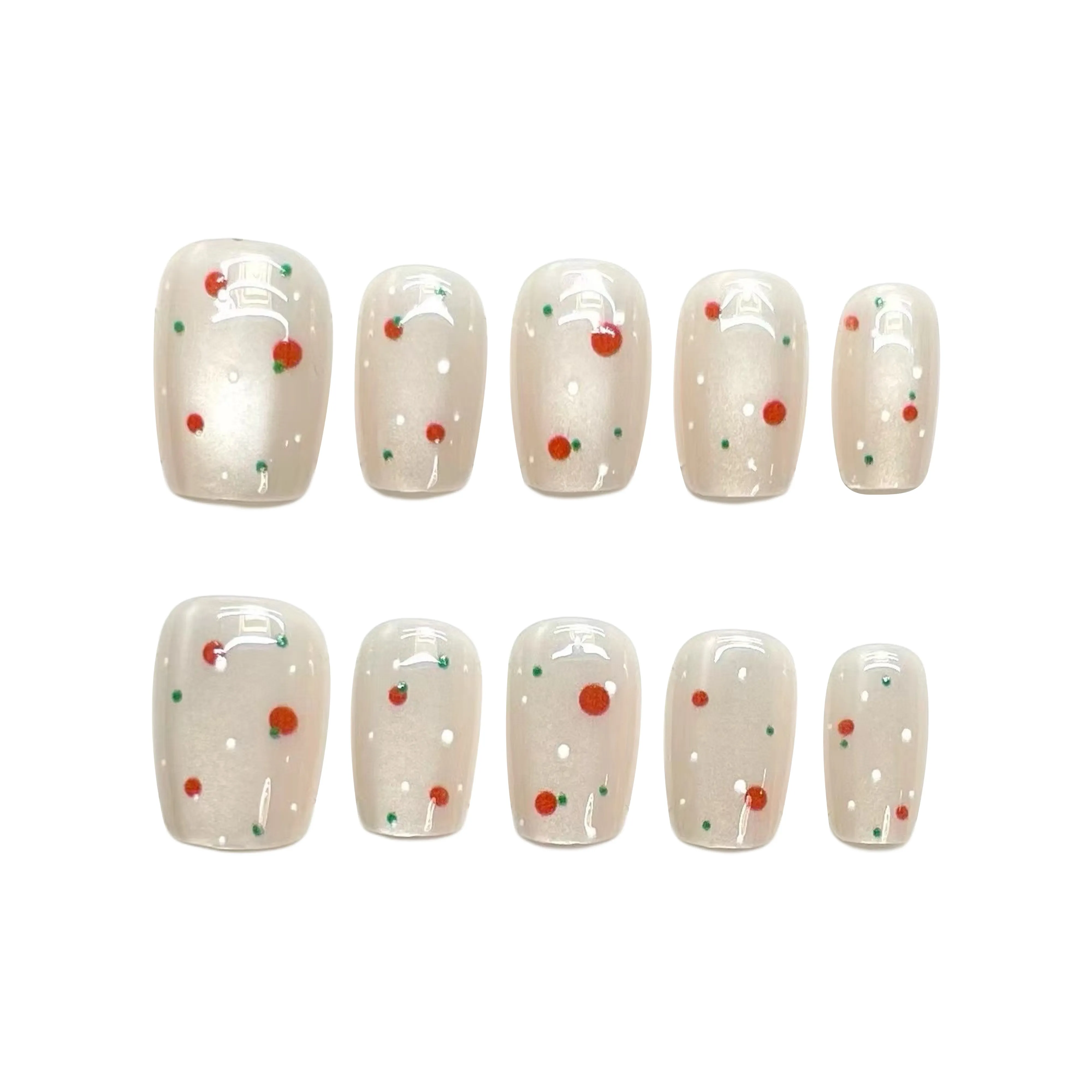 Song Biography Винтаж Полка Дот Мода Ногти Осветляющий Свежий 15 мм Средний ЛАДДЕР