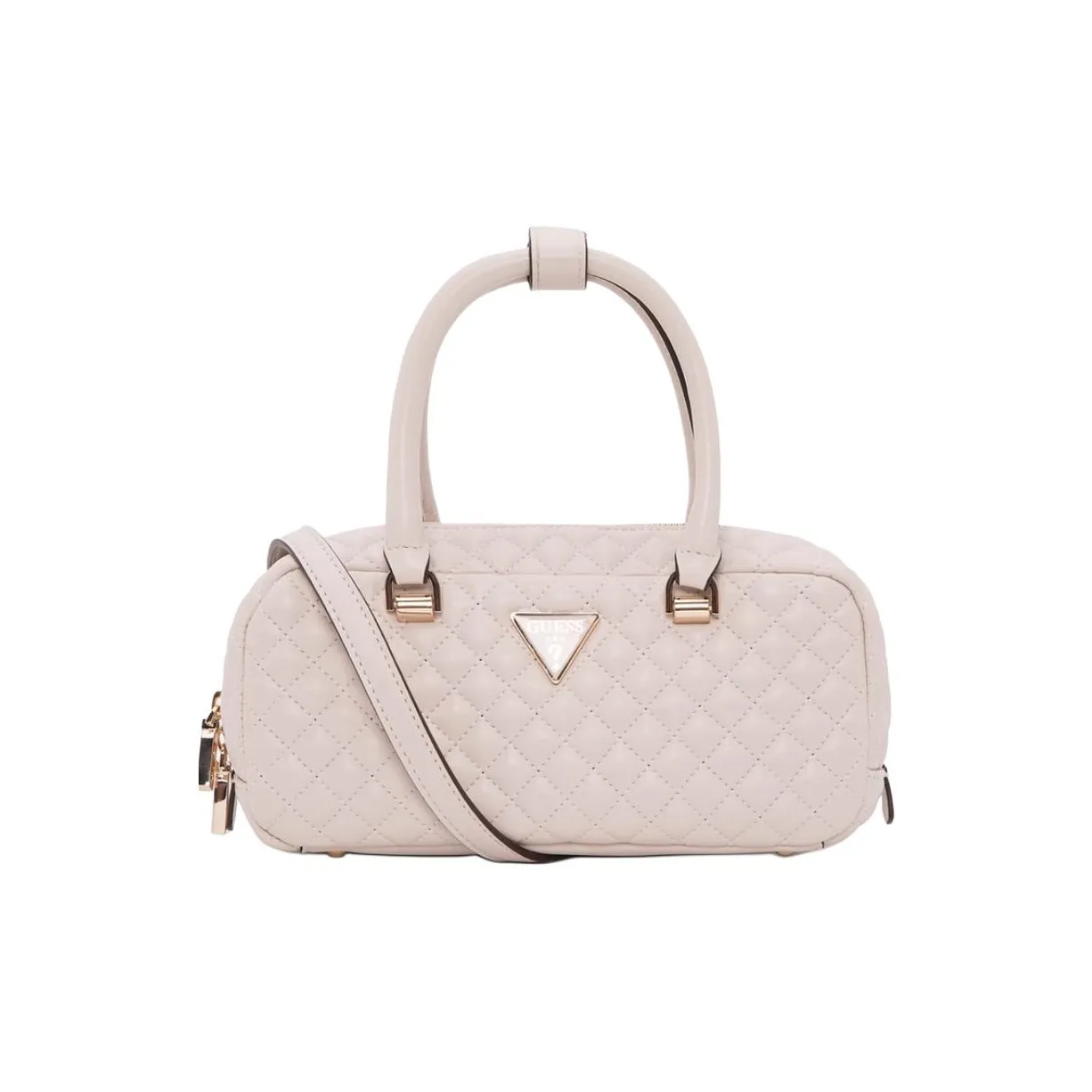 GUESS Artificial Leather One Shoulder Handbags Medium Size Women's White