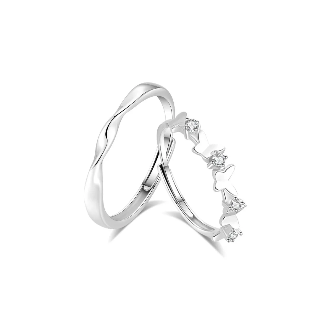 Master Kim Catching The Butterfly Of Wealth A Touch Of Metaphysics Rings Unisex