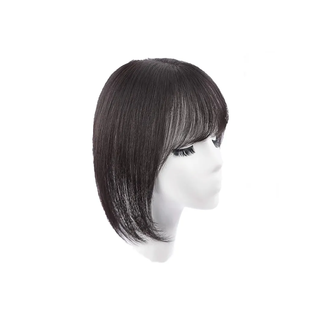 YUNQING Wispy Чёлка для наращивания волос Ленты Натуральный Мокко