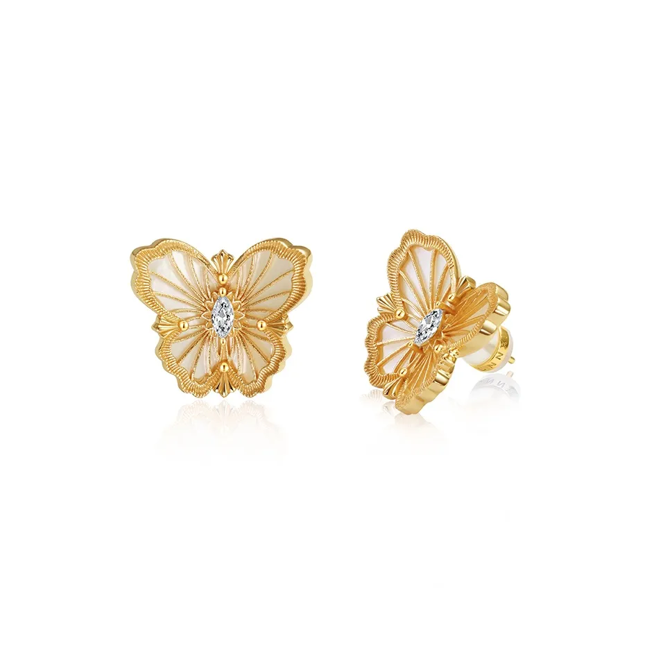 FUNNXI S925 Silver Stud Earrings Women's