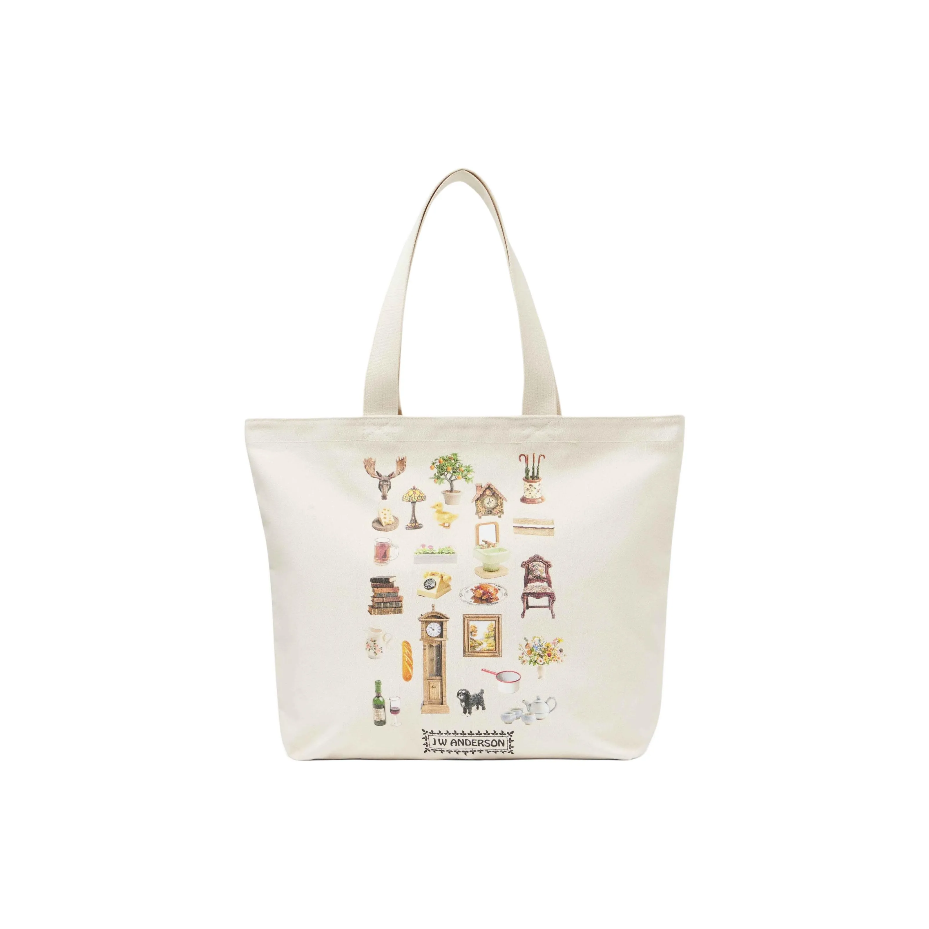 JW Anderson Diorama Furniture Printed Tote Bag