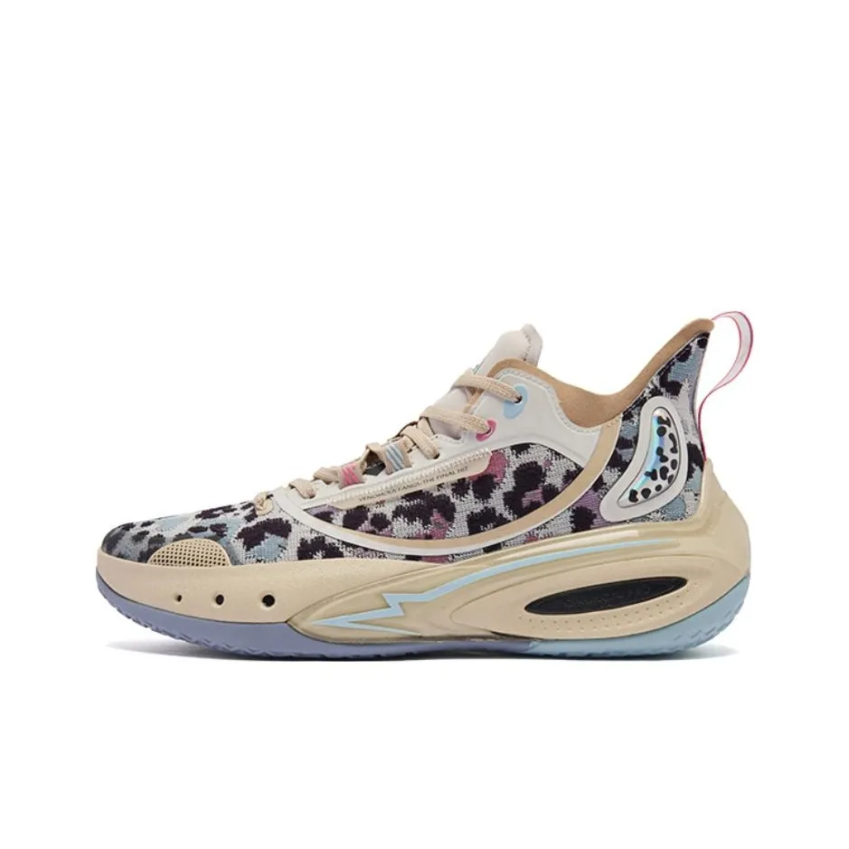 QIAODAN Venom Fang PRO 3.0 Basketball Shoes Men's Mid Top Illusion Purple Black