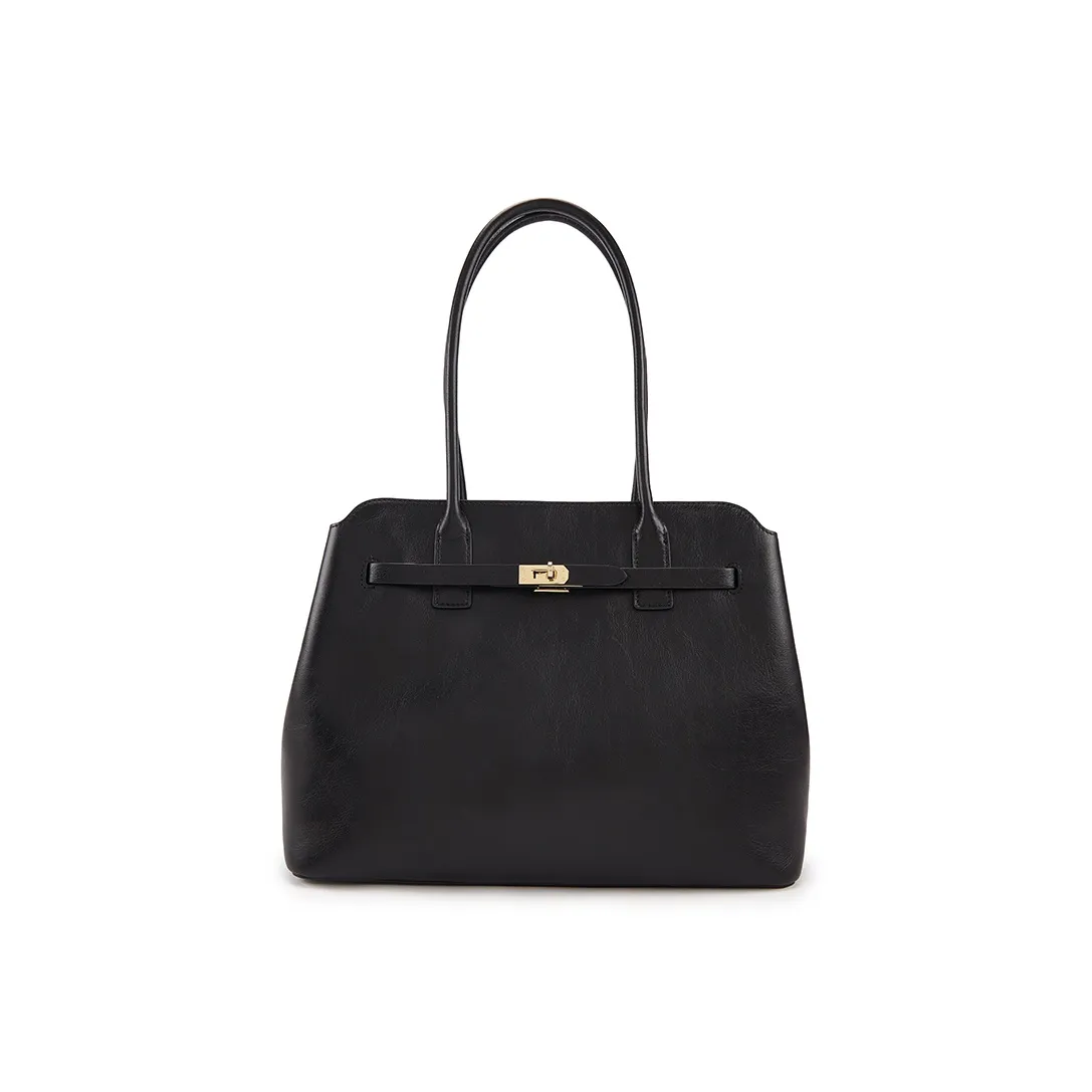 ELLE Коровья кожа Тело коровы крупнозернистая текстура большой женский черный коричневый