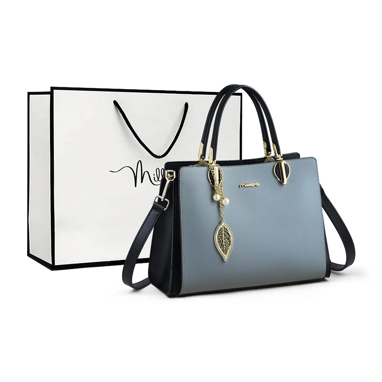 MILLIE'S Сумка из коровьей кожи сумка через плечо тоут стандартная женская синяя