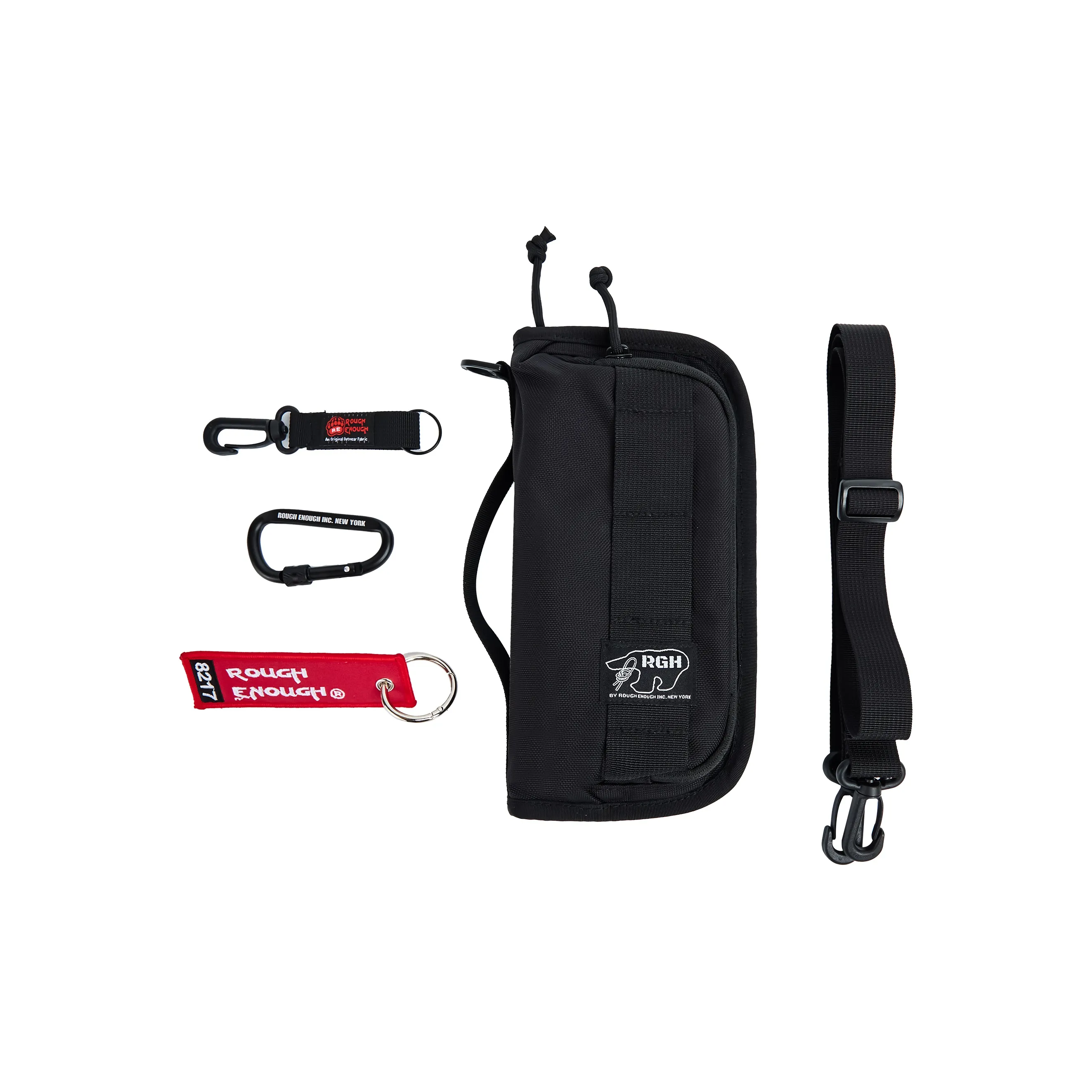 Rough Enough Нейлон Держатель для паспорта Стандартный Унисекс Черный