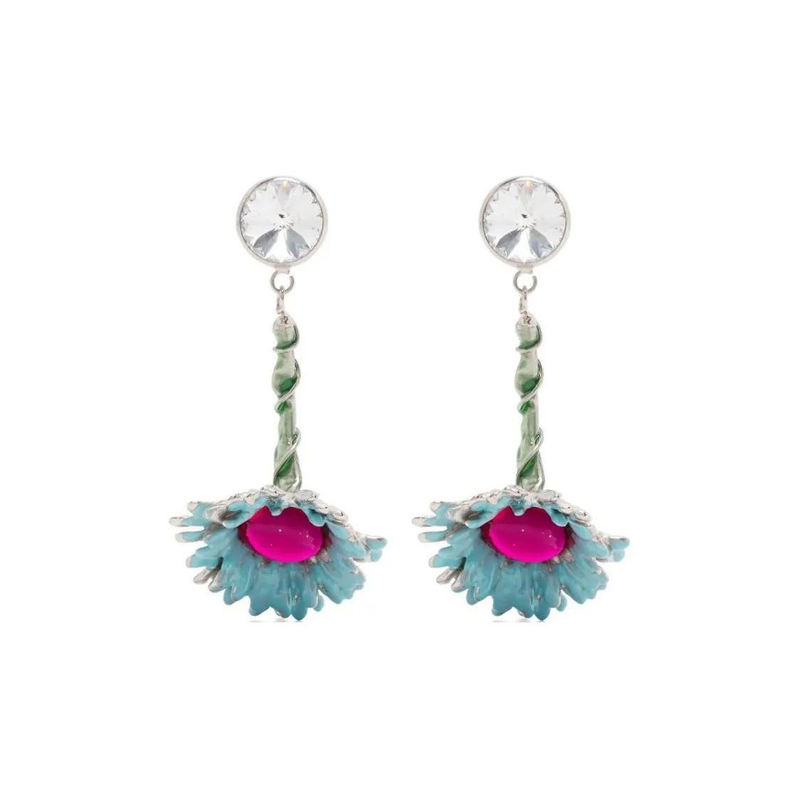 MARNI Embellished Flower Pop Drop Earring