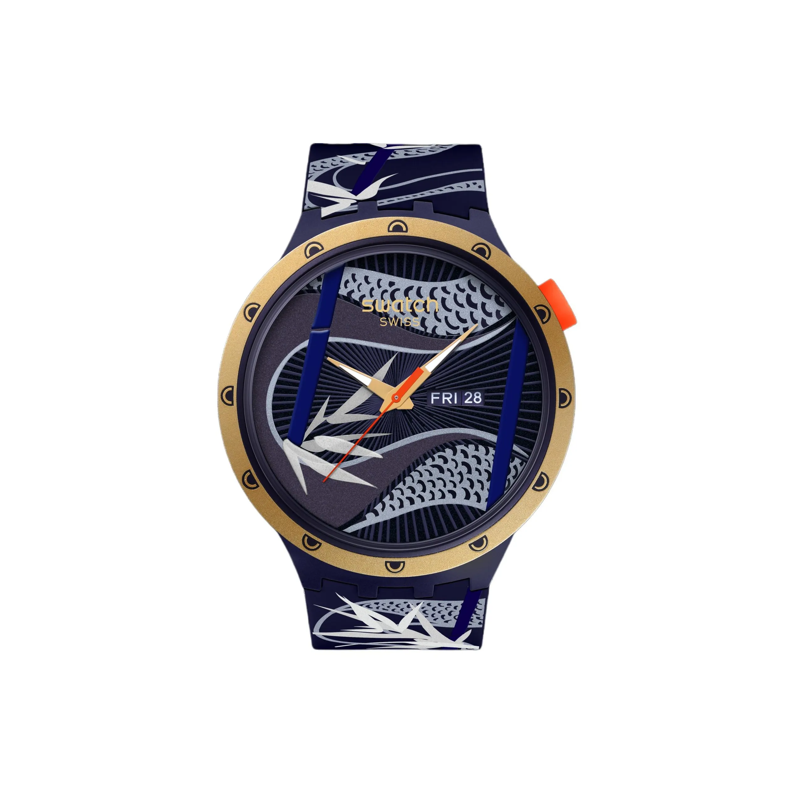 Swatch Quartz Механизм Мужские часы 47 мм Черный