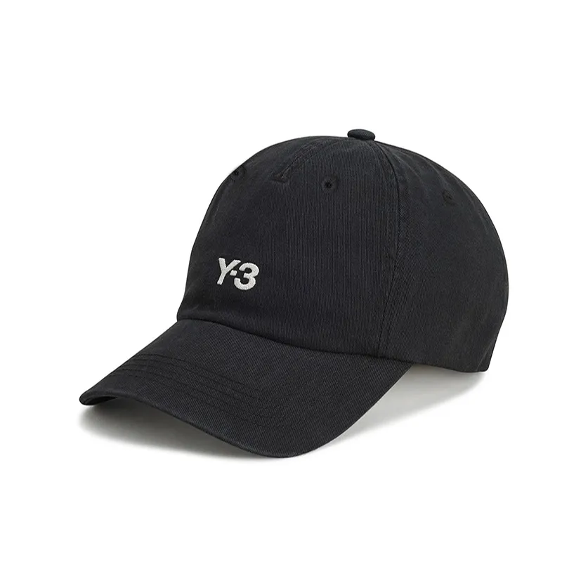 Y 3 Хлопок Кепки Унисекс Черный