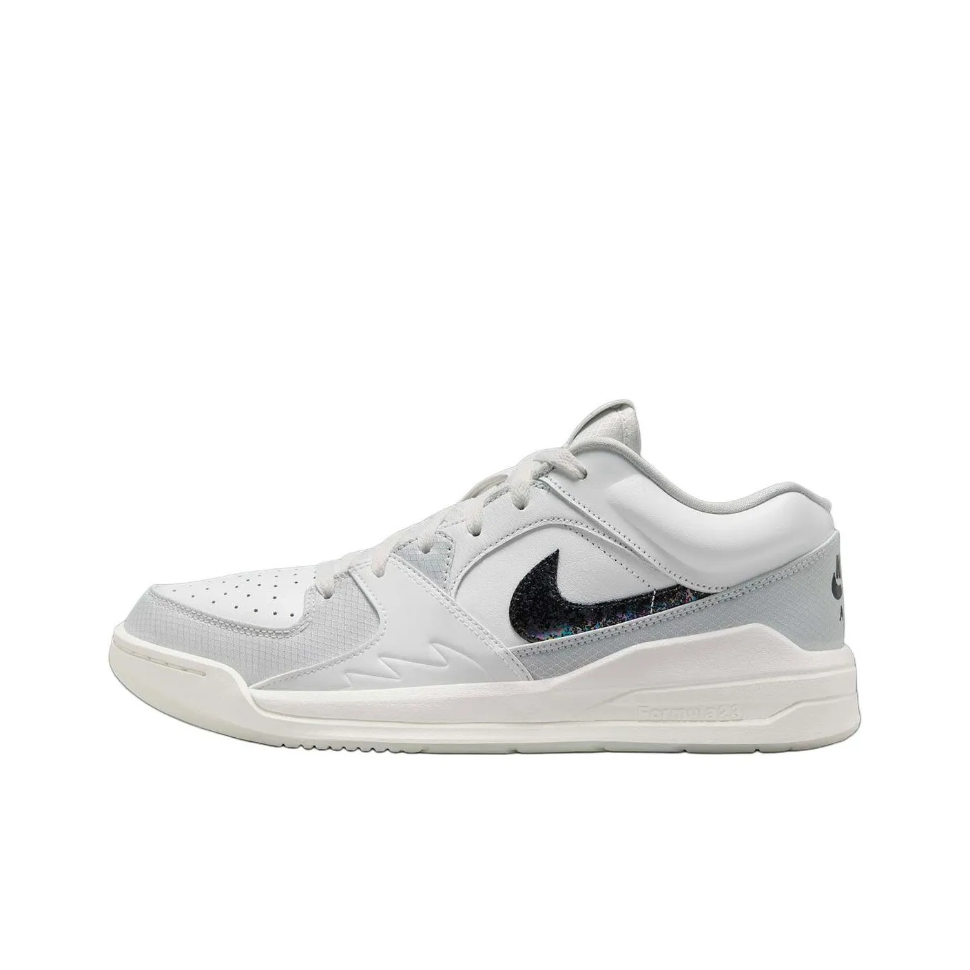 Jordan Stadium 90 Cushioning Anti Slip And Wear Resistant Low Top Vintage Basketball Shoes Men's White