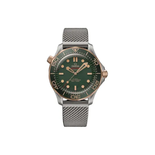 OMEGA Автоматический Механический Movement Мужские Seahorse Series 300m Плавательские Часы 42 мм Зеленые