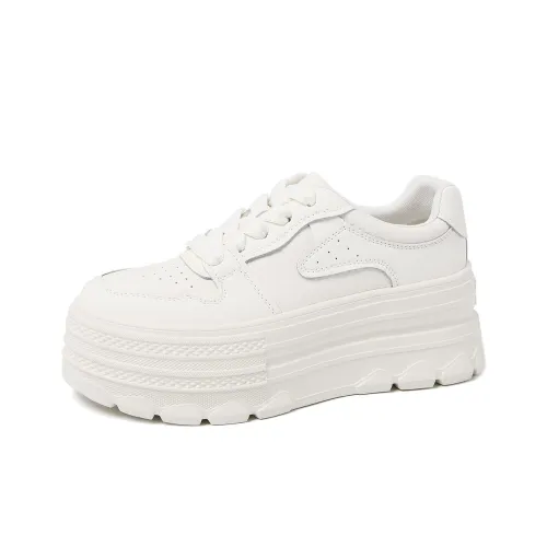 CAMEIDO Кроссовки для скейтбординга Low Top Белые Женские