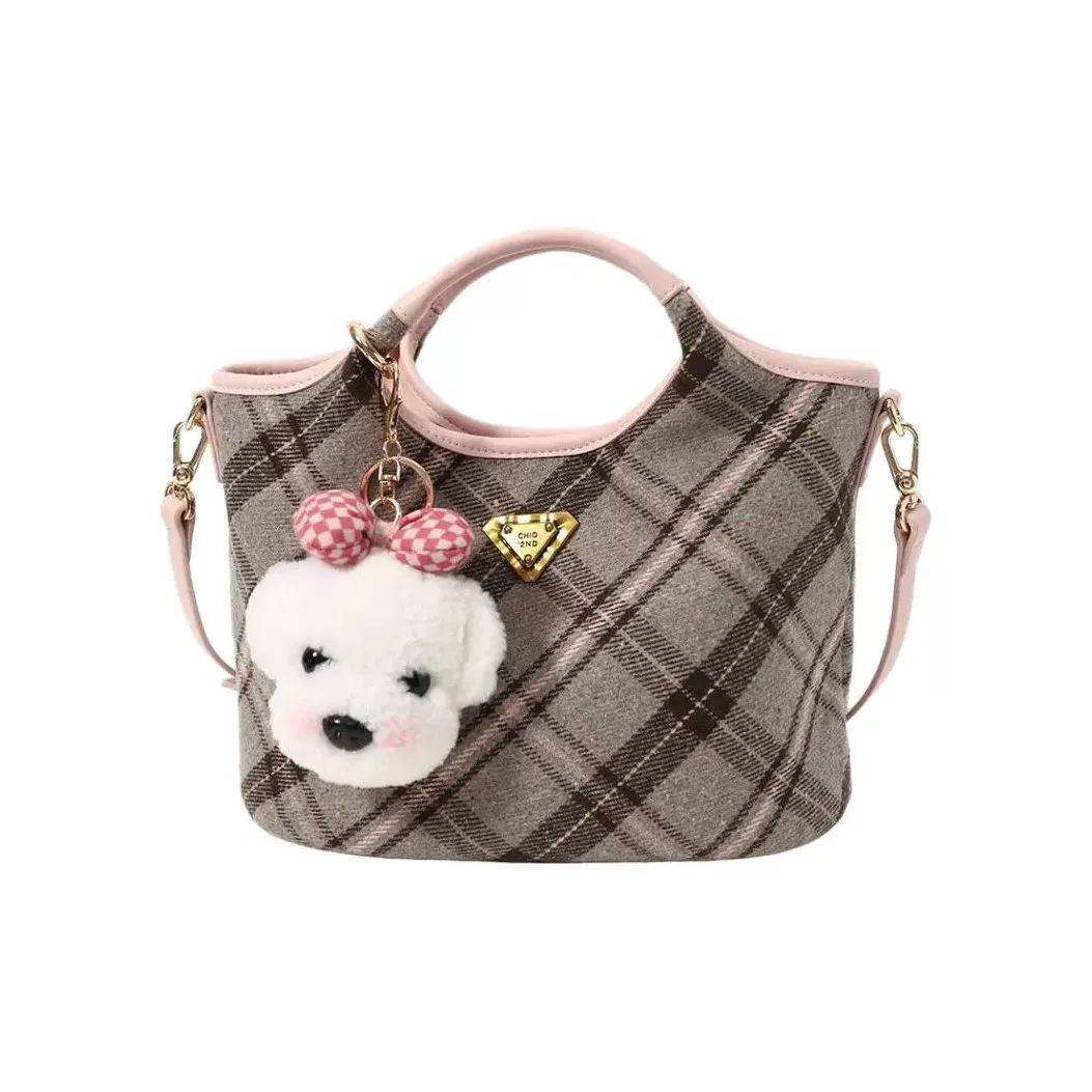 DALO Canvas Bag Basket Bag Shoulder Bag Handbag Women's Pink