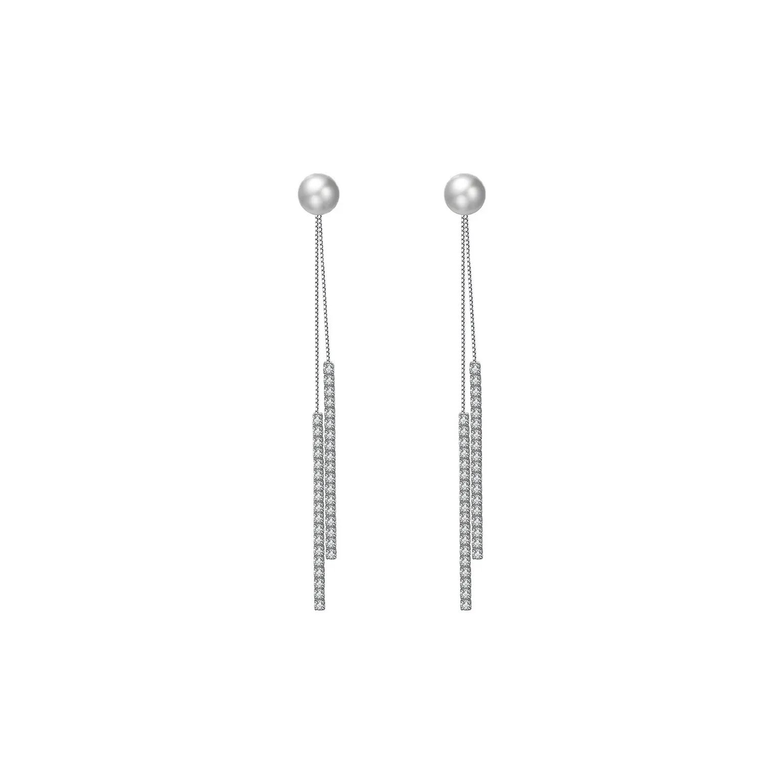 ZHENZHUAOMI Freshwater Pearl Drop Earrings Women's