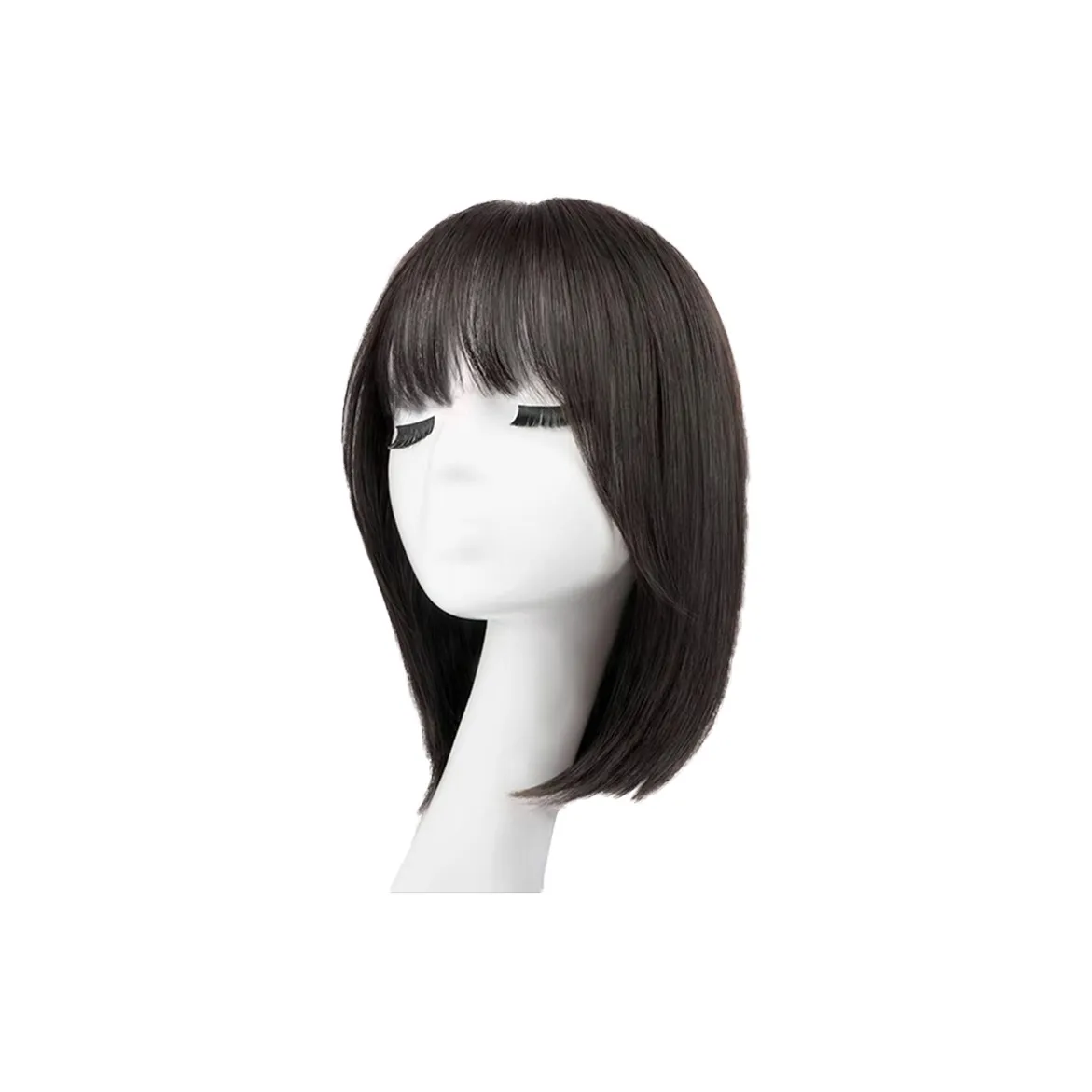 MUYAN Bobo Голова Парики Естественный Мокко Холодный Коричневый Человеческие Волосы