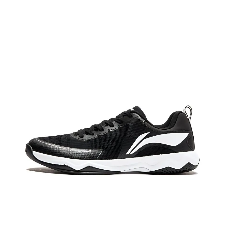 LINING Kirin 3,0 Амортизация Функциональность Низкий Топ Обувь для настольного тенниса Унисекс Черный