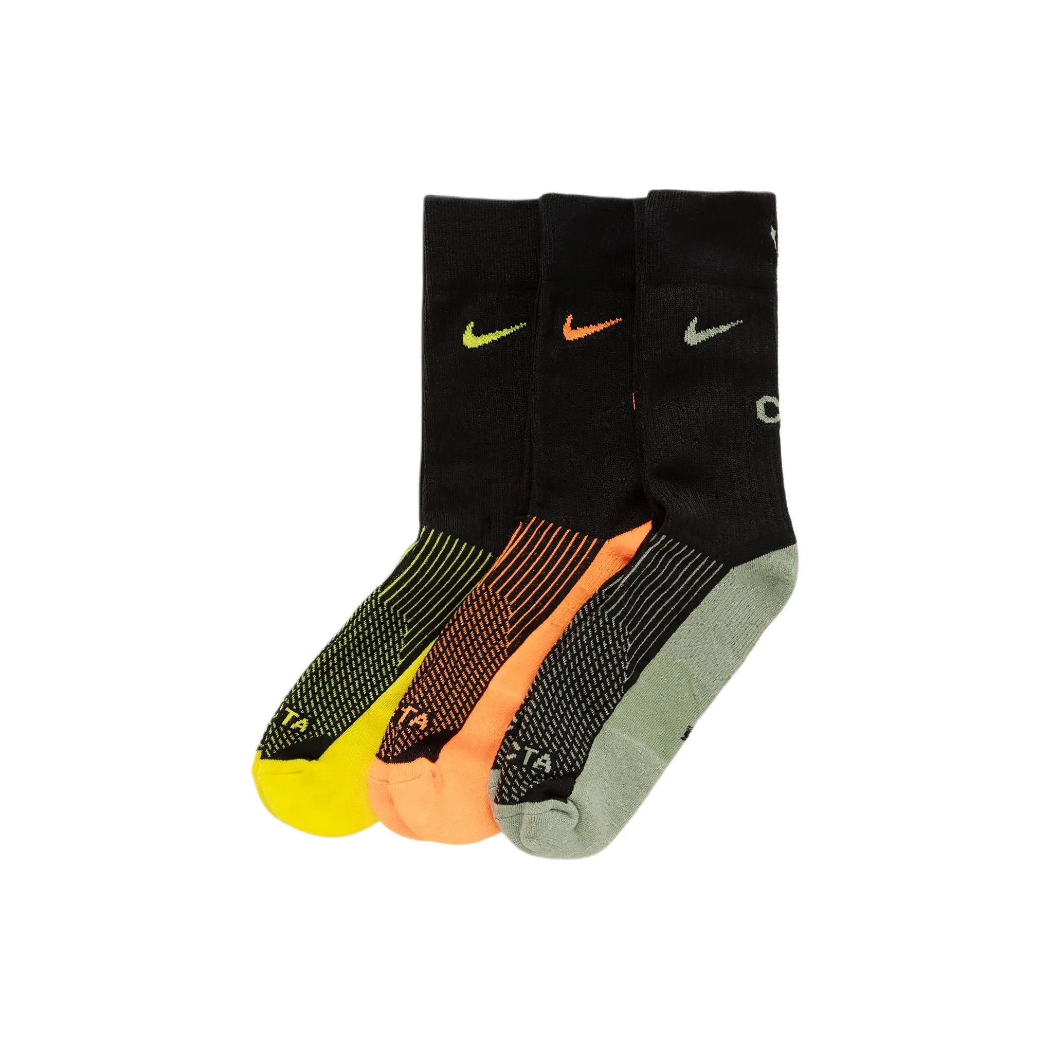 Nike Dri Fit 3 Pack Черные Мужские Носки до колена
