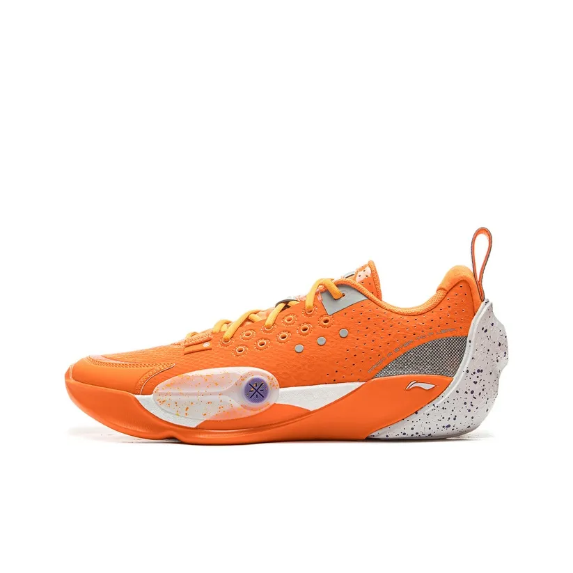 LINING Full City 13 Basketball Shoes Men's Low Top Orange
