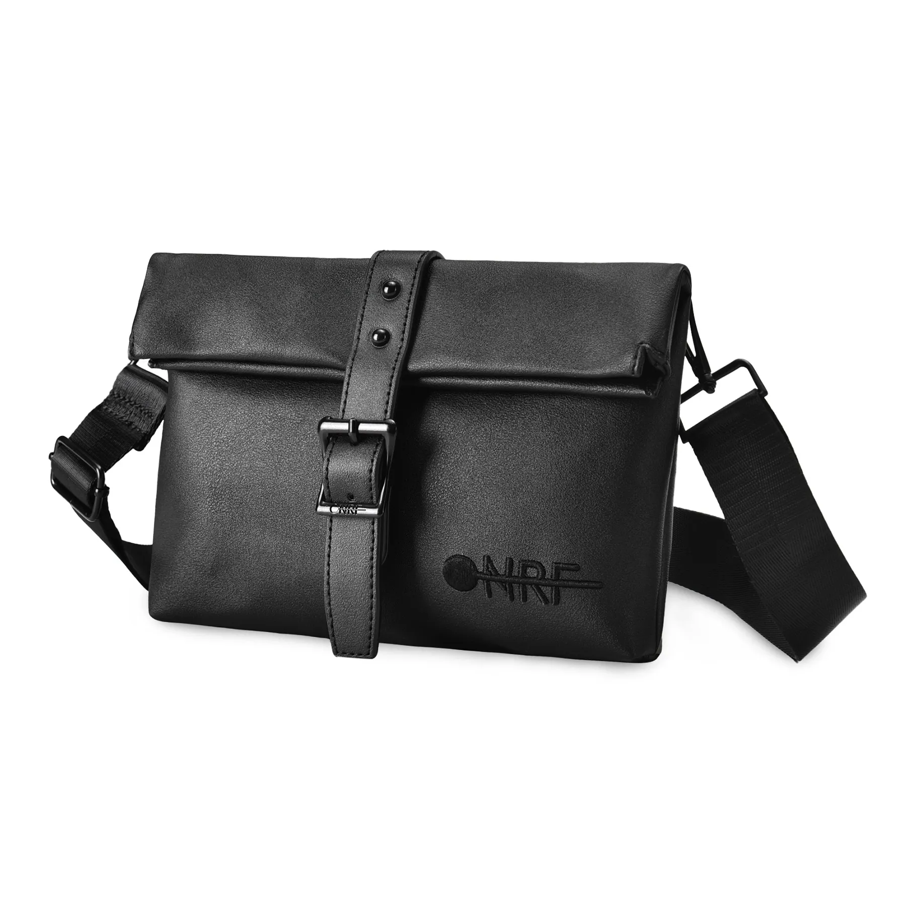 ONRF PVC Поливинилхлорид Сумка через плечо Сумка на плечо Конверт Сумка Стандартная Унисекс Черная