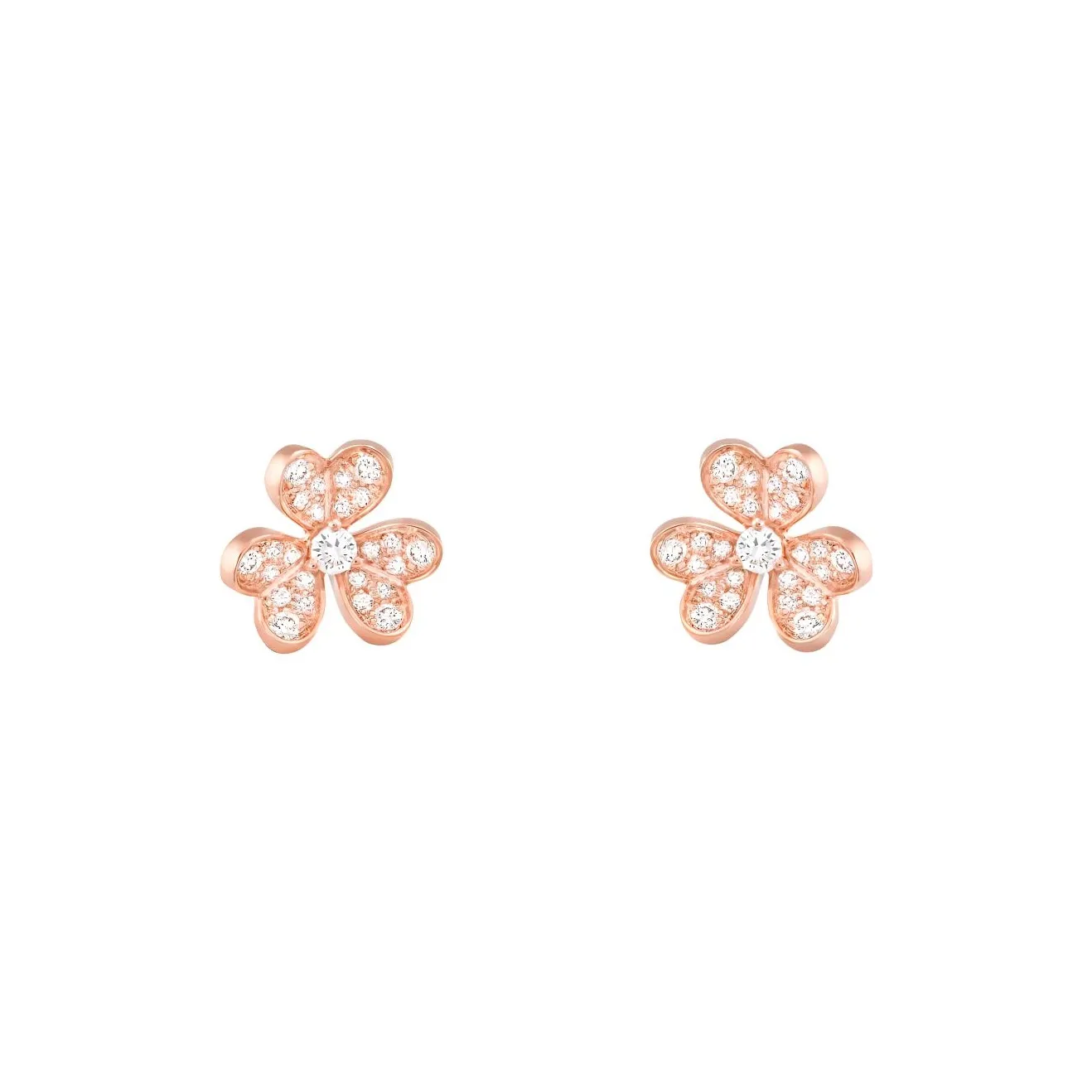 Van Cleef & Arpels 18K Rose Gold Earrings Women's Rose Gold