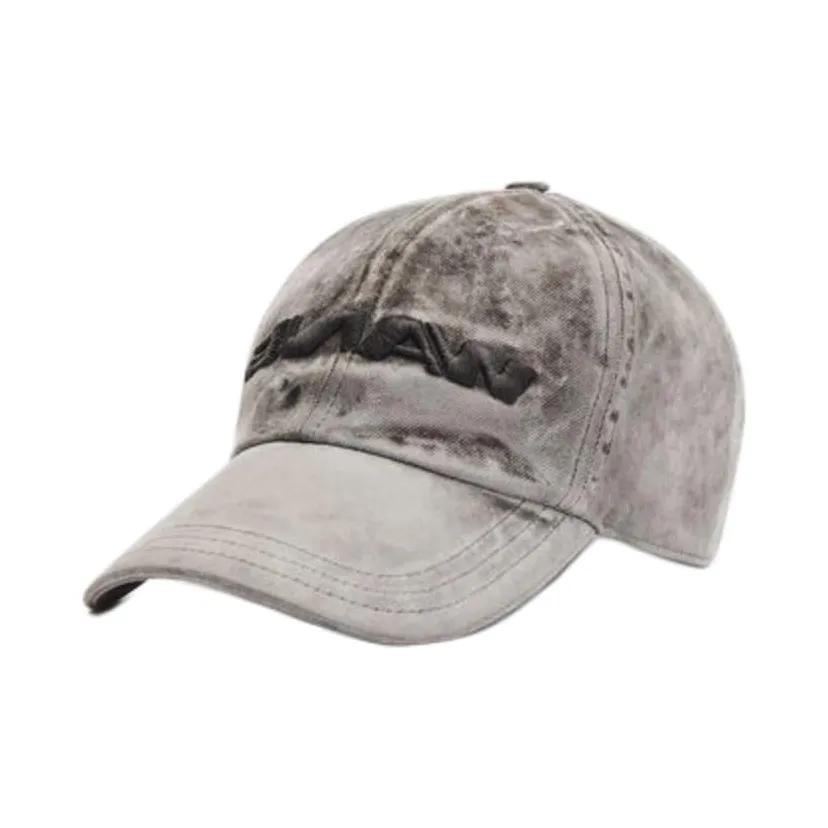 Alexander Wang 3D Logo Embroidered Flocked Denim Cap