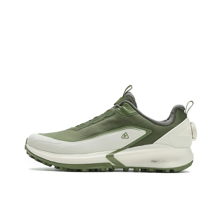 FILA BOA Wear resistant And Lightweight Low Top Running Shoes Men
s Green
