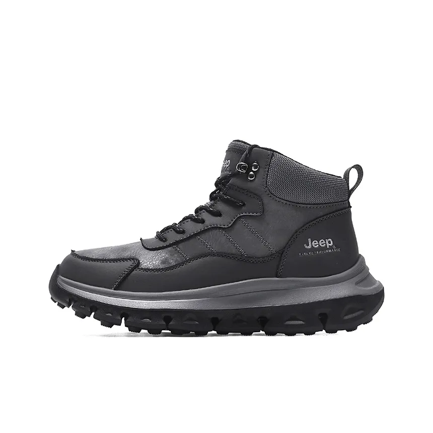 Jeep JEEP Breathable Wear-Resistant Slip-Resistant Short Outdoor Boots Men's