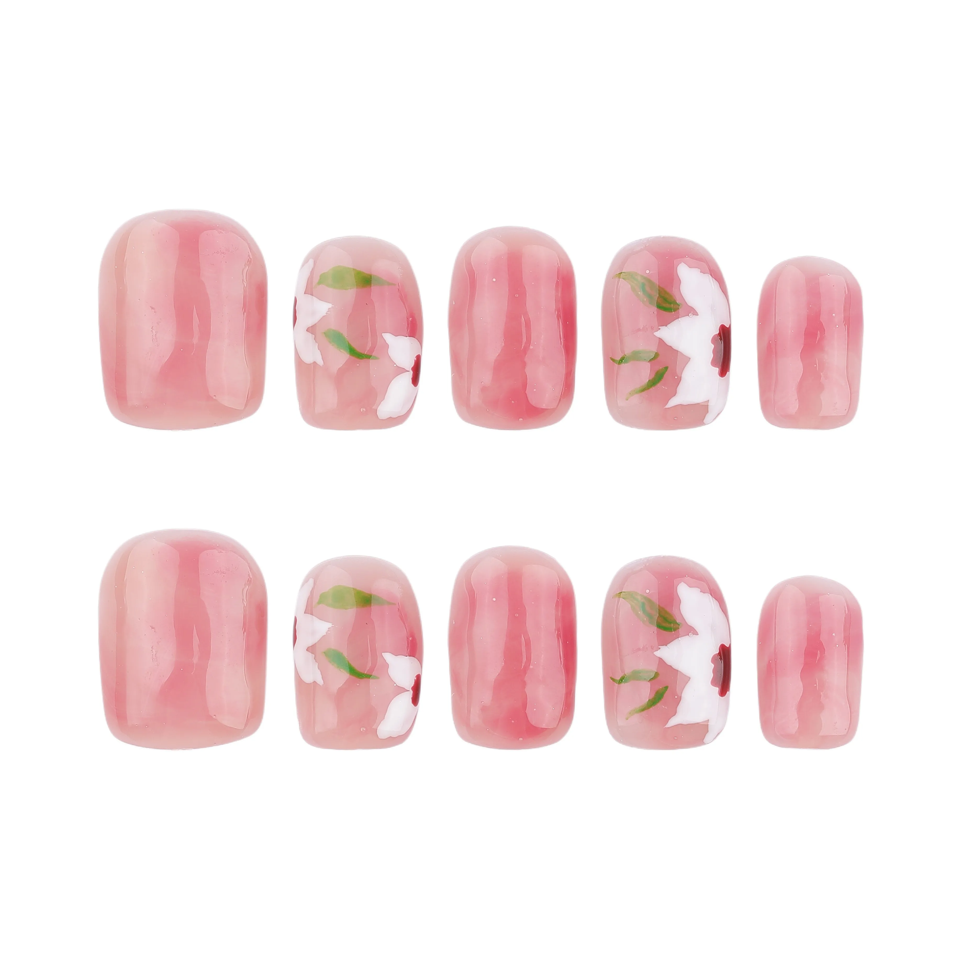 Song Biography Весенне-летний Персик Осветляющий Лак для ногтей 15mm Короткий LADDER