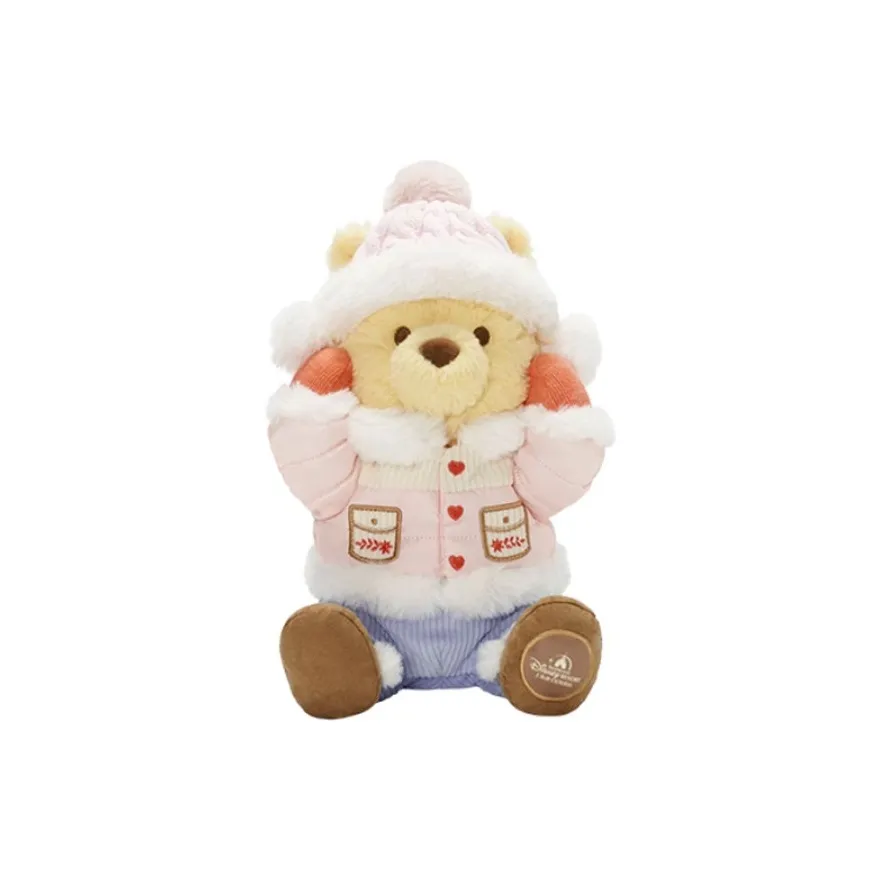 Disney 2024 Winter Winnie The Pooh and Friends Collection Винни-Пух Куклы Плюшевая кукла 24 см Высота Shanghai Disney
