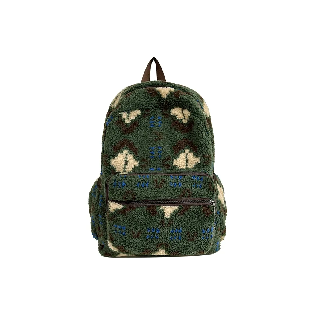 Путешествие Полиэстер Рюкзак Унисекс Зеленый Хаки