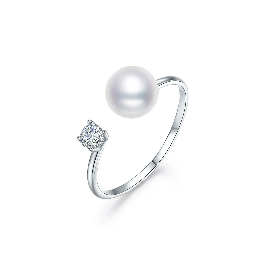 JINGUIFU Freshwater Pearl Rings Women's