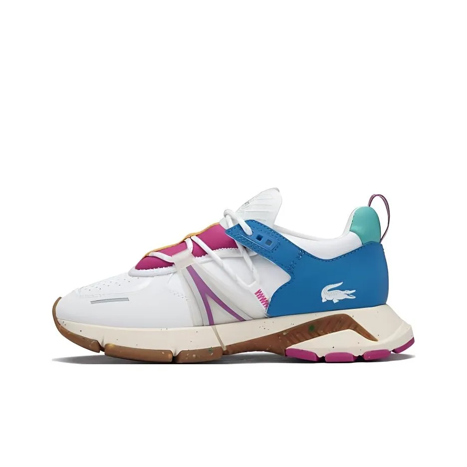 Коллекция LACOSTE Collaboration L003 Slip Resistant Abrasion Resistant Низкий Топ Casual Женские Белый Синий Красный