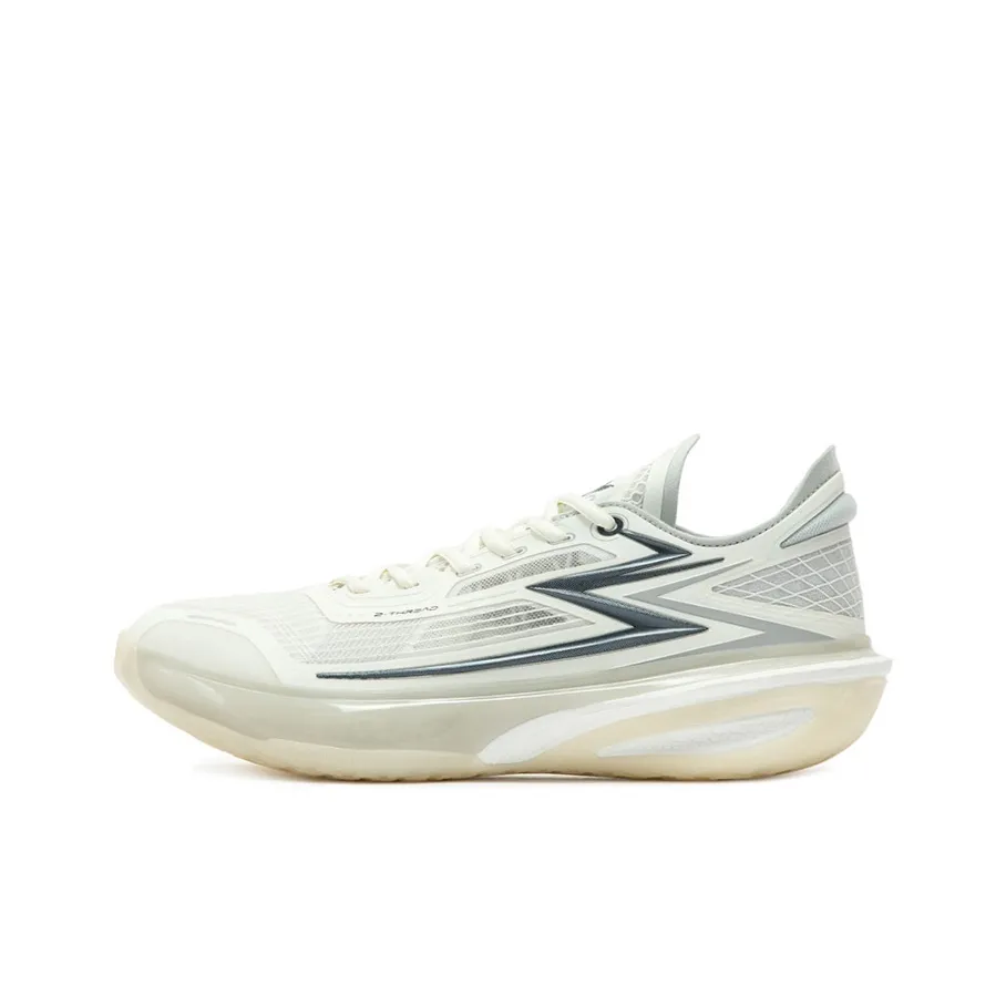361° Speed BB MIRO Support Wear Resistant Breathable Slip Resistant Low Top Basketball Shoes Men's White Gray