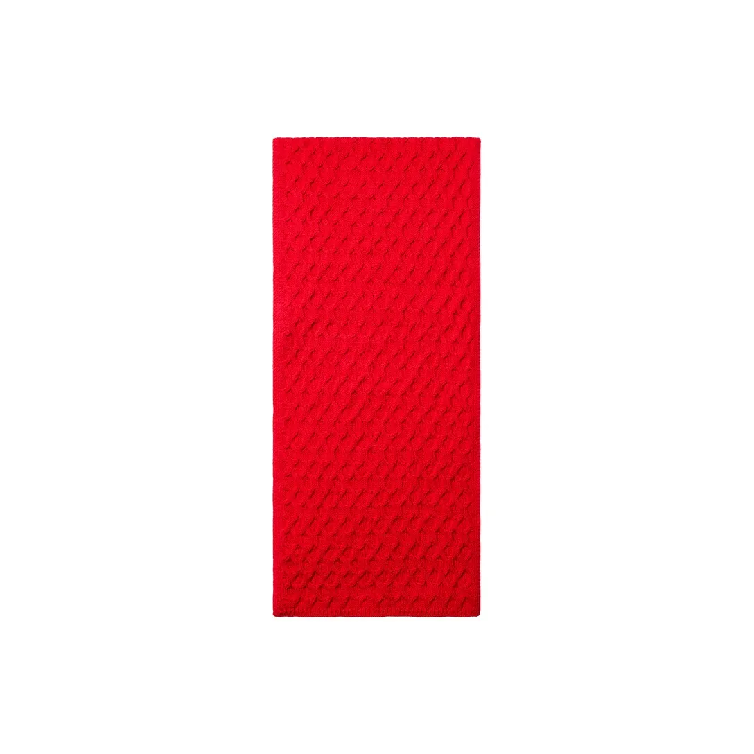 CALVIN KLEIN Sheep Wool Knit Scarves Men's China Red