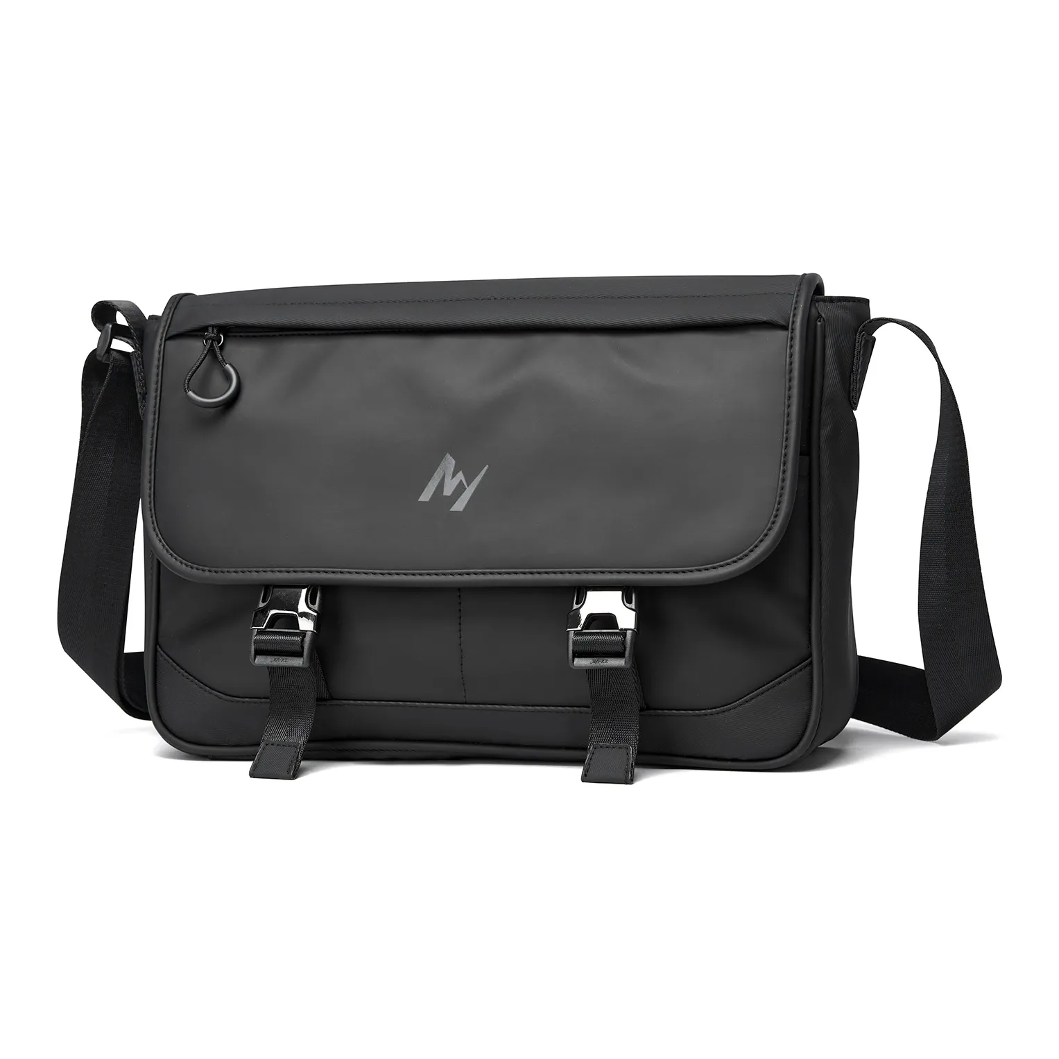 MOYYI PVC Crossbody Bag Regular Men's Black