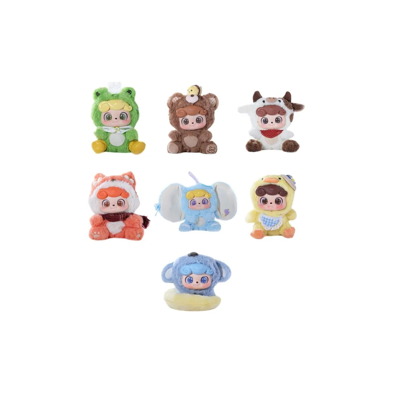 Неравный Равный Прилив Музыкальный Q.kid Q Детский Animal Kindergarten Коллекция Слепые коробки Один Mystery Коробка Целая коробка 6 шт