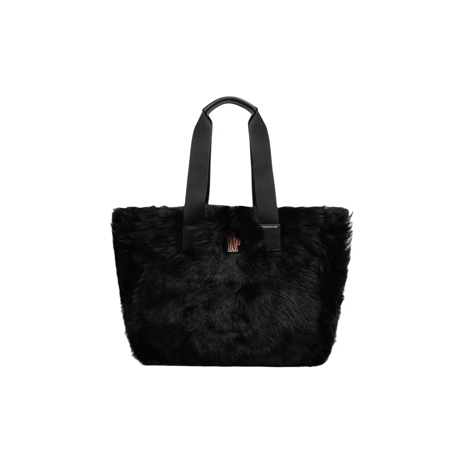 Moncler Caradoc Shearling Tote Bag, Shopping Bag, Handbag Tubas Women's Black