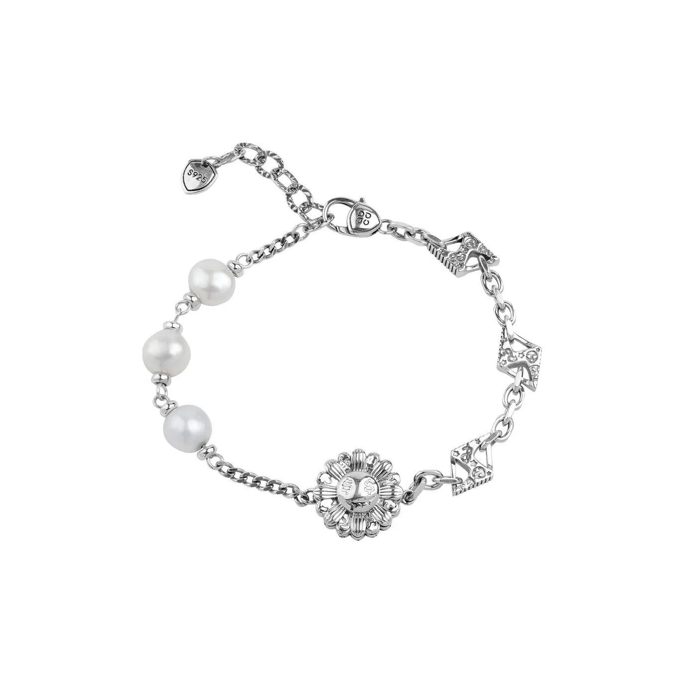Ah Bo Ci De 925 Sterling Silver Bracelets Unisex