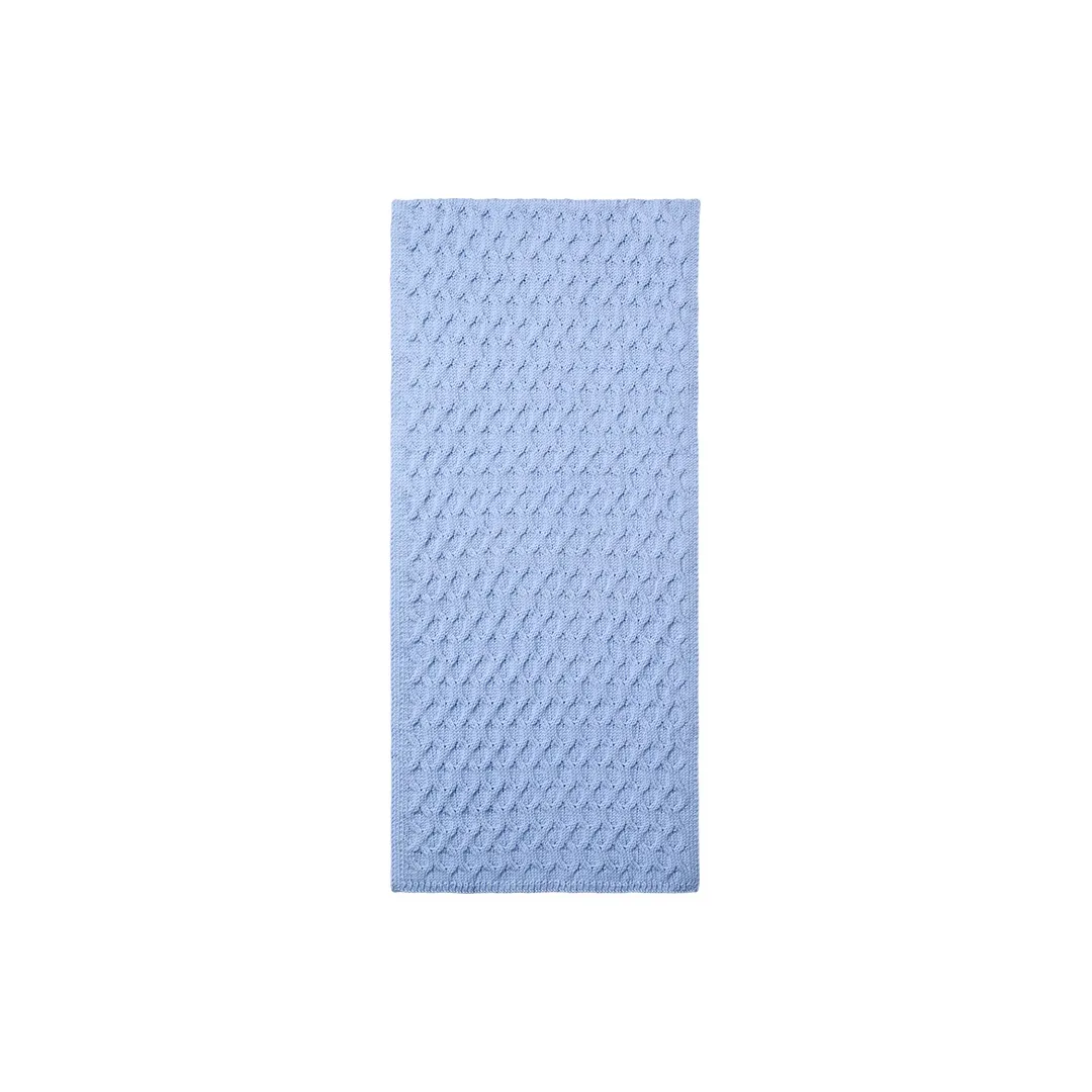 CALVIN KLEIN Sheep Wool Knit Scarves Men's Belair Blue