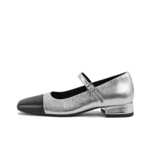 VAGABOND SHOEMAKERS Туфли Мэри Джейн Серебряные Женские
