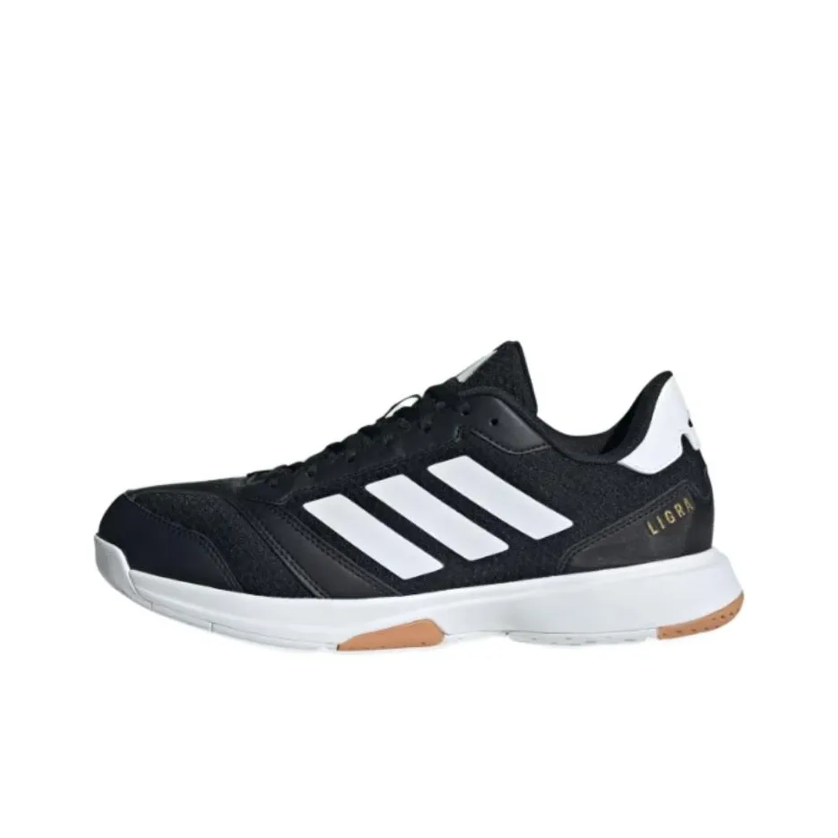 Adidas Ligra 8 Slip Устойчивый к истиранию Низкий Топ Кроссовки для тренировок Мужской Черный