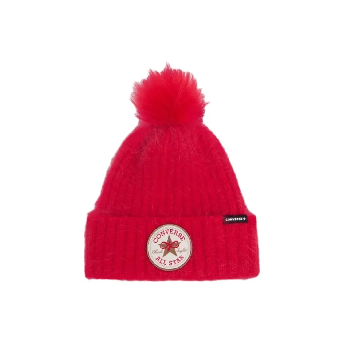 Converse Polyamide Rabbit Fur Beanies Unisex Fuchsia