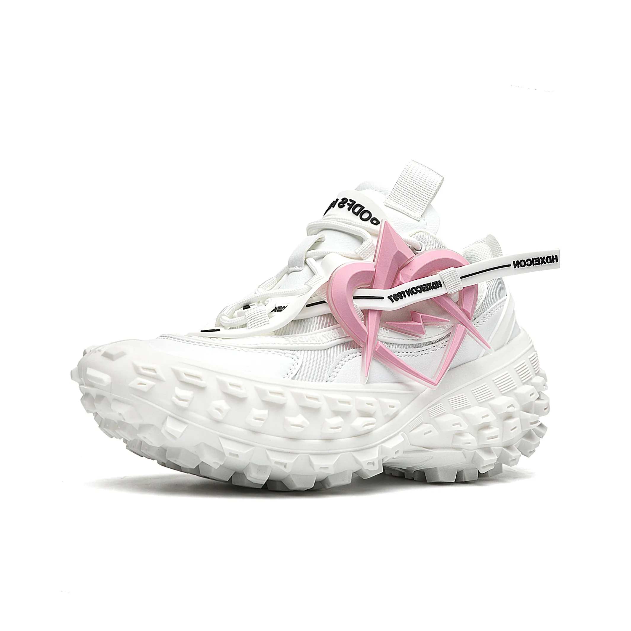 MVA Anti Slip Wear Resistant Low Top Chunky Sneakers Unisex Dopamine Dressing Pink