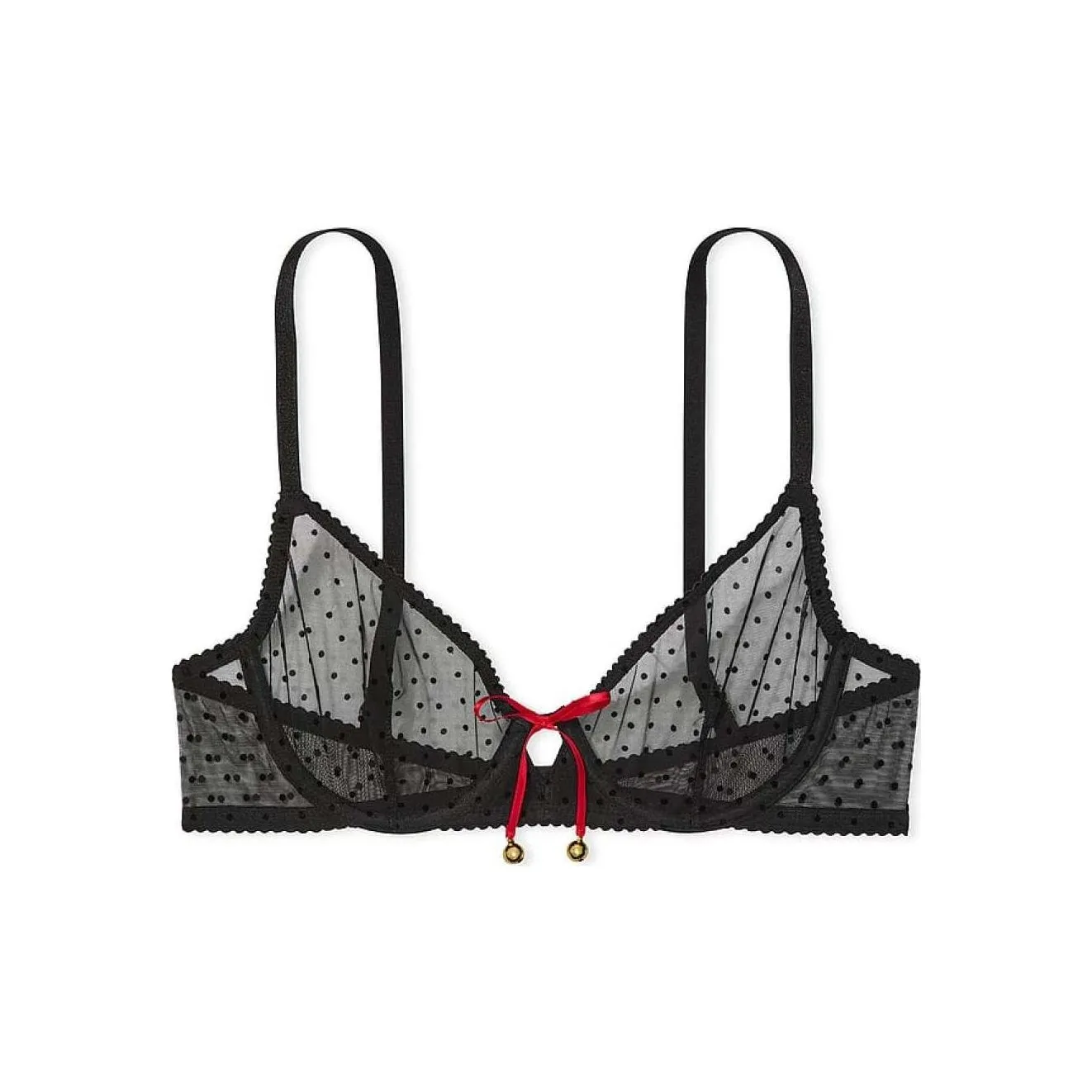 Victoria's Secret 24 BIG Show Коллекция VERY Сексуальный Бюстгальтер Женские Черный Гороховый узор