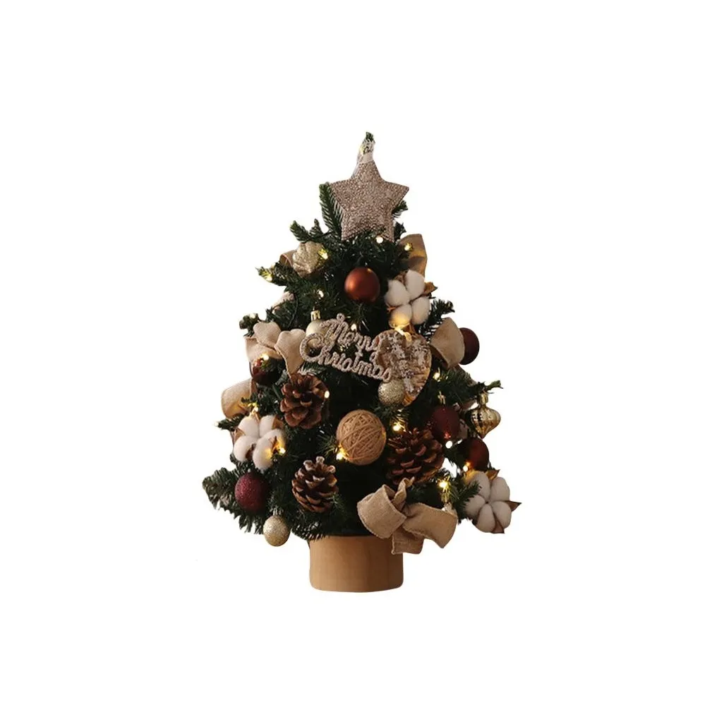 Happy Fish Рождественское украшение Мини Маленький Дерево Настольный рождественский шкатулка Развивающие игрушки