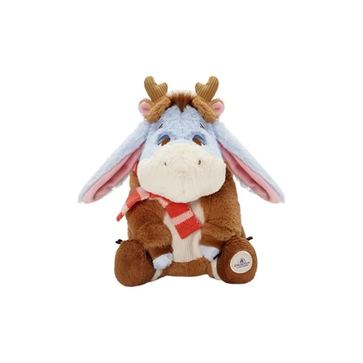 Disney Иа-Иа 2024 Зимняя коллекция Winnie The Pooh и друзей Куклы Плюшевая кукла 22,5 см Высота Шанхайский Дисней