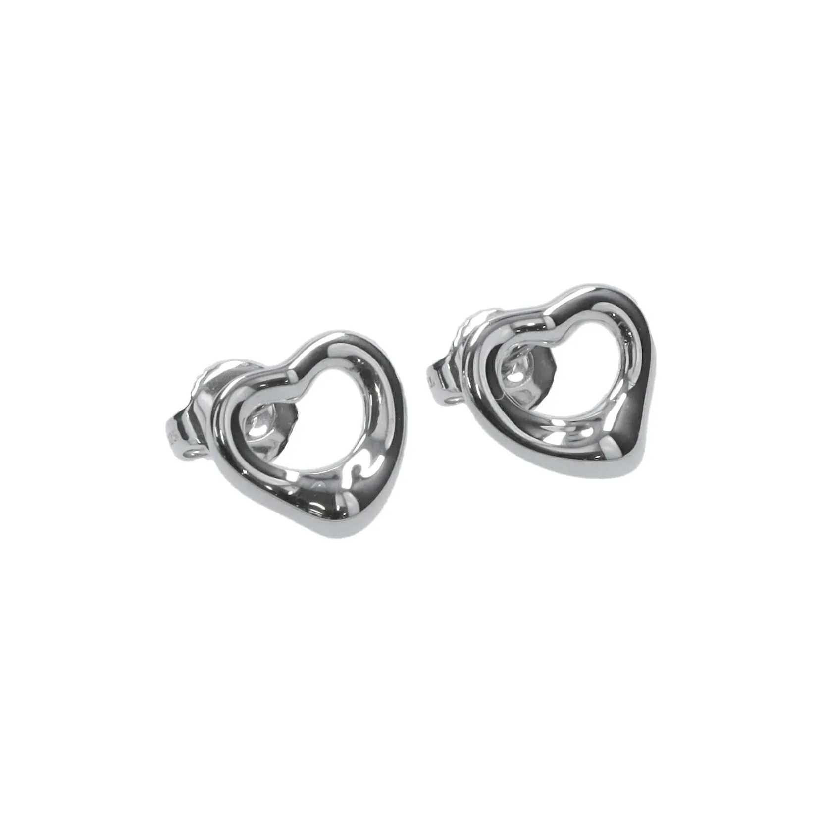 TIFFANY & CO. 925 Sterling Silver Earrings Unisex Silver