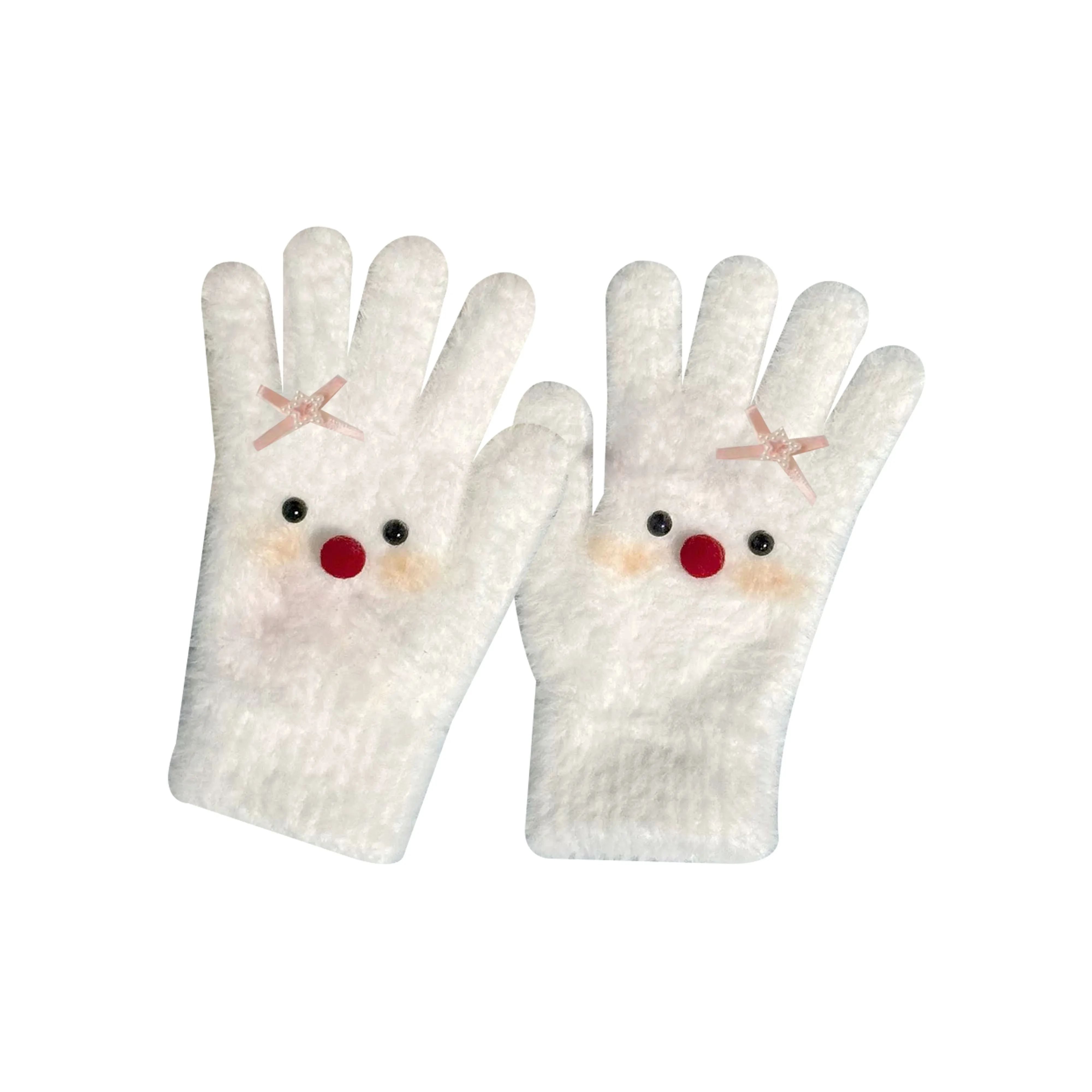 IOTS Термические Универсальные Девичьи Сердце Минималистский стиль Перчатки Женские